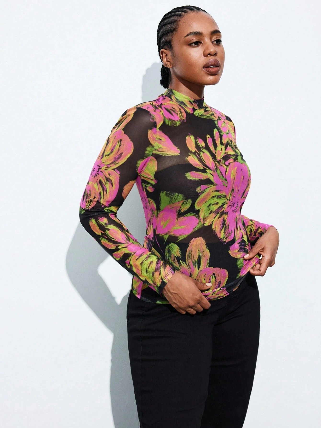 haut transparent Ă fleurs roses haut transparent Ă fleurs roses