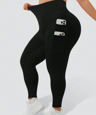 leggings de sport casual noirs