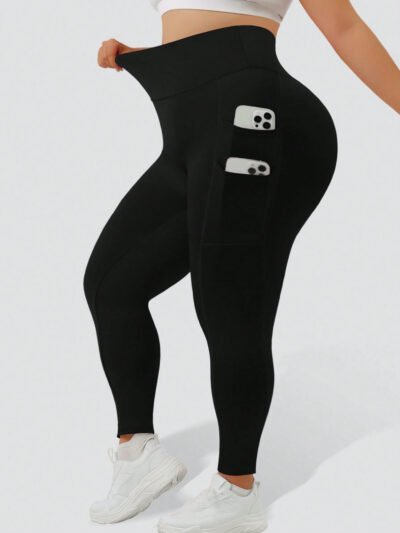 leggings de sport casual noirs