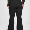 pantalon évasé taille haute