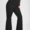 pantalon évasé taille haute