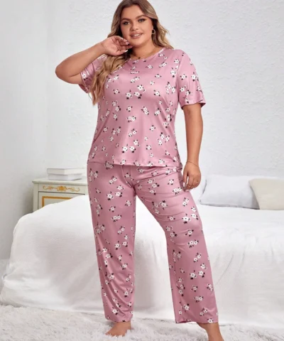 ensemble de pyjama coton avec imprimé floral