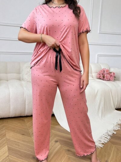 Ensemble de pyjama coton avec imprimé floral