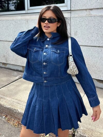 Veste en jean délavé