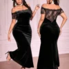 robe en velours noir robe en velours noir