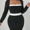 robe longue moulante