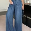 jean ample à jambes larges