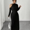 robe élégante de grande taille avec un design sophistiqué
