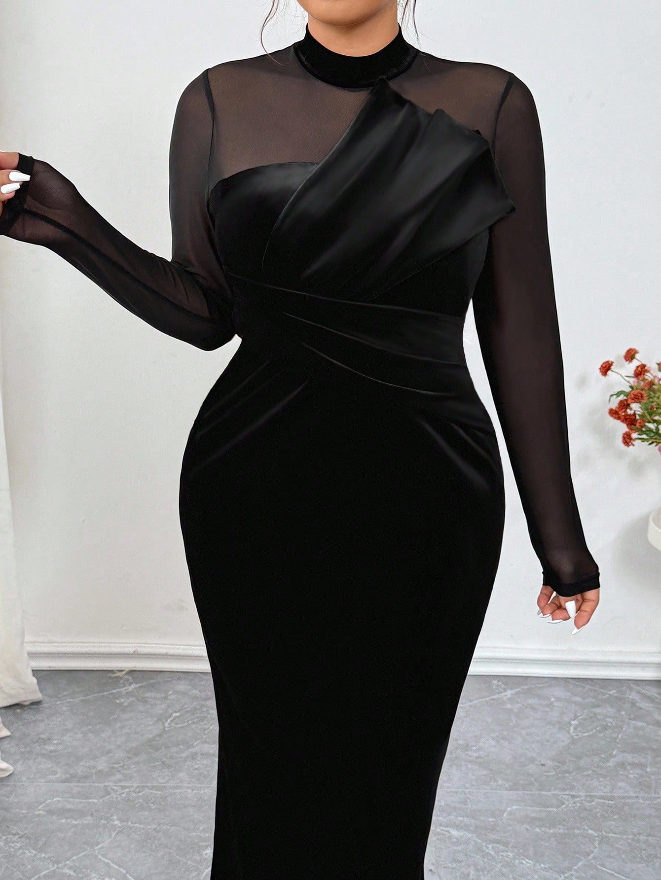 robe moulante en velours patchwork robe moulante en velours patchwork