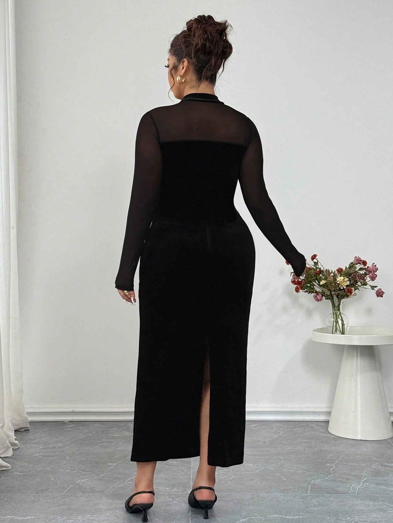 robe moulante en velours patchwork robe moulante en velours patchwork