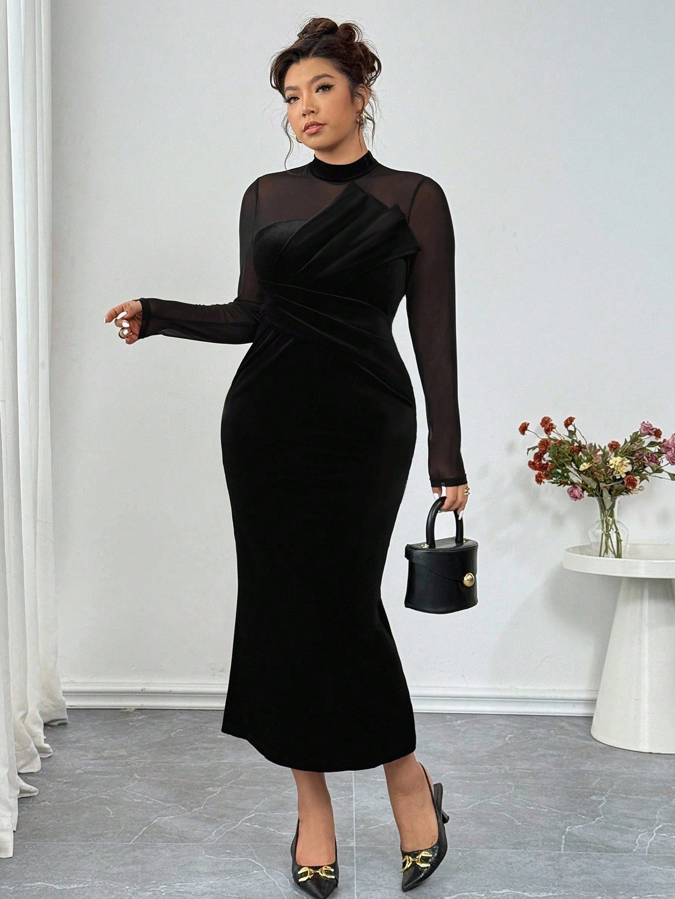 robe moulante en velours patchwork robe moulante en velours patchwork