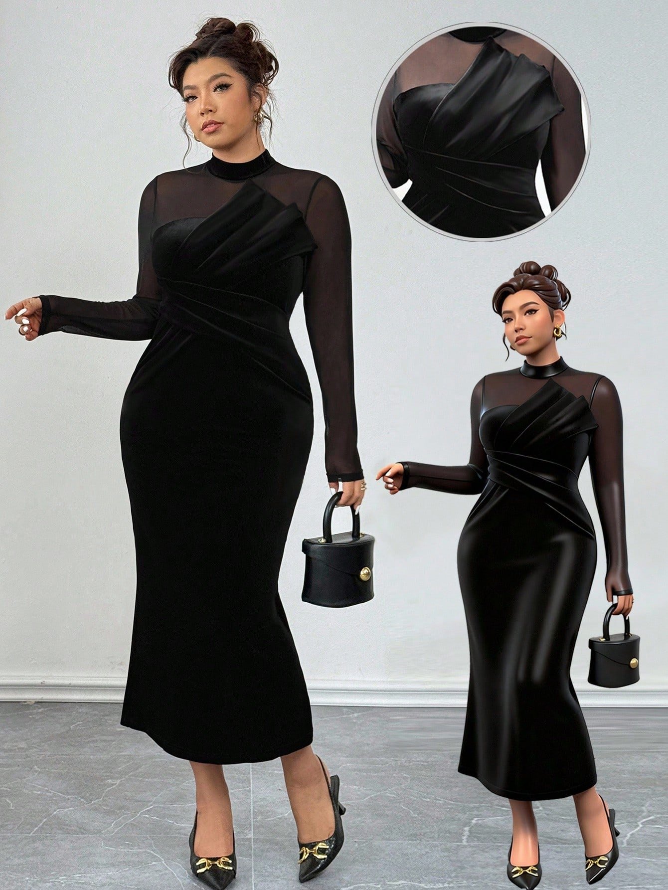 robe moulante en velours patchwork robe moulante en velours patchwork