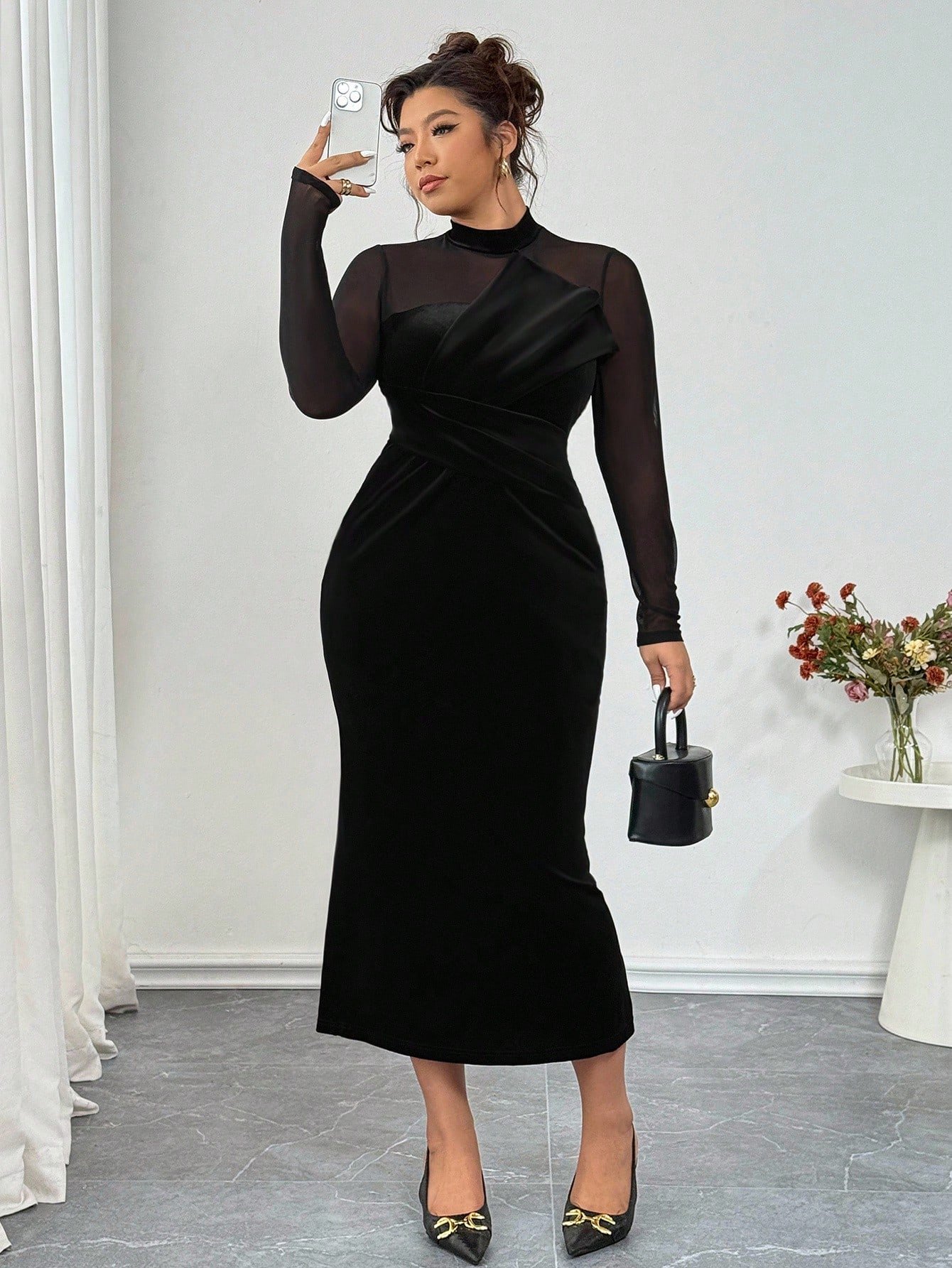 robe moulante en velours patchwork robe moulante en velours patchwork