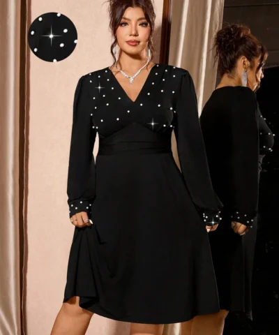 robe longue à manches longues,