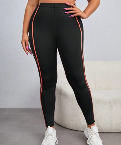 leggings de sport à taille large