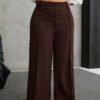 pantalon droit marron