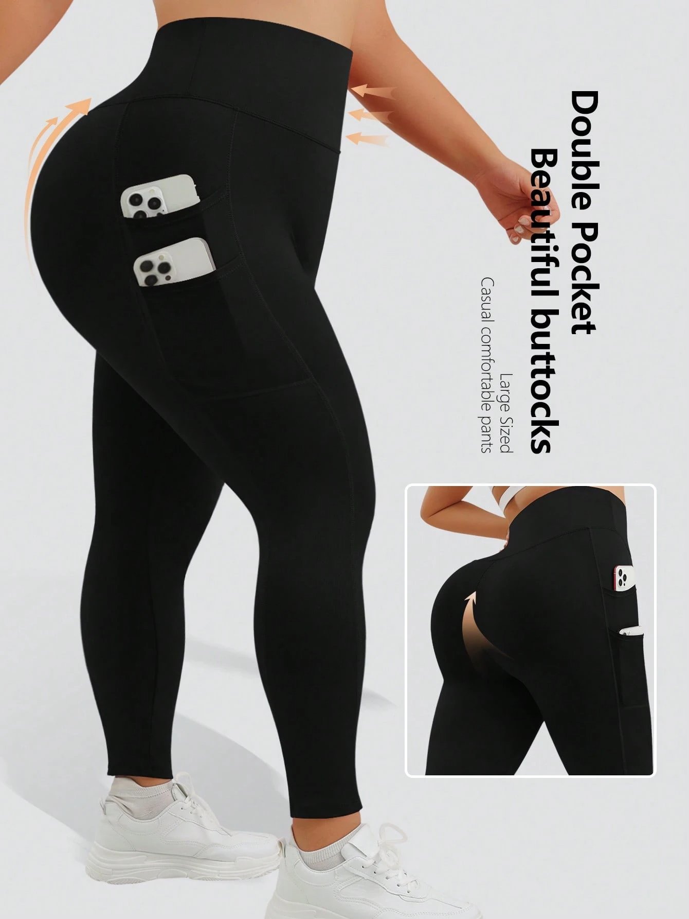 leggings de sport casual noirs leggings de sport casual noirs