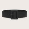 ceinture obi large grande taille avec boucle carrée noire, 135 cm,