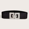 ceinture à boucle carrée avec strass