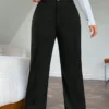 pantalon droit couture détail