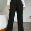pantalon droit couture détail