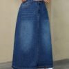 jupe longue en jean ample