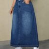 jupe longue en jean ample