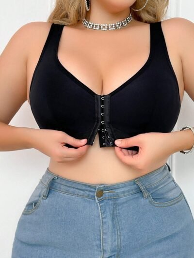 brassière ajustée à boutons devant
