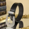 ceinture avec boucle ornée de strass
