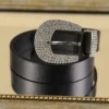ceinture avec boucle ornée de strass