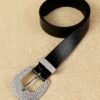 ceinture avec boucle ornée de strass