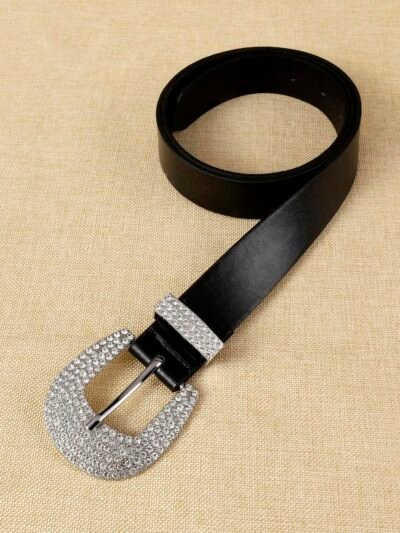 ceinture avec boucle ornée de strass