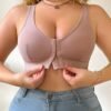 brassière ajustée à boutons devant