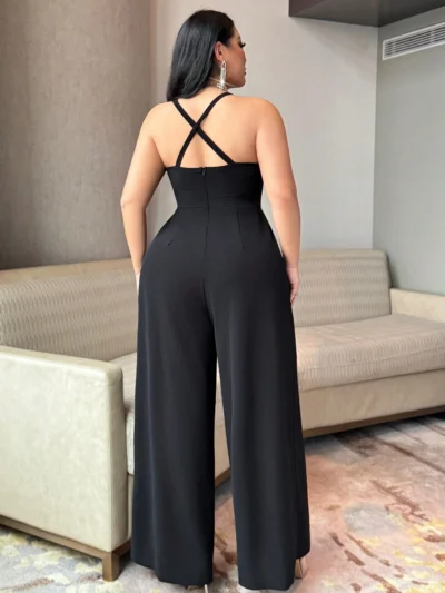 combinaison droite élégante à bretelles spaghetti