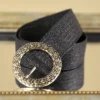 ceinture de style bohème avec boucle métallique