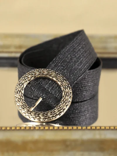 ceinture de style bohème avec boucle métallique