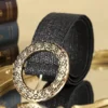 ceinture de style bohème avec boucle métallique