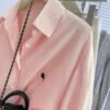 chemise rose saumon