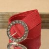 ceinture de style bohème rouge