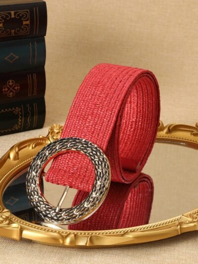 ceinture de style bohème rouge