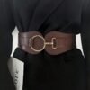 ceinture élastique couleur café