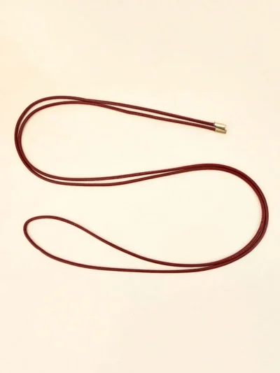 ceinture de taille élégante, fine et douce de couleur bordeaux