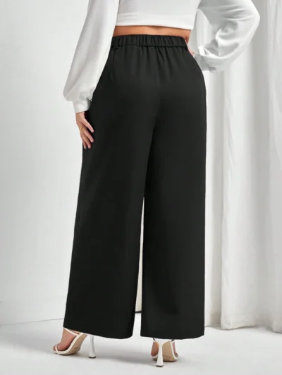 Alternative view of Pantalon ample taille haute