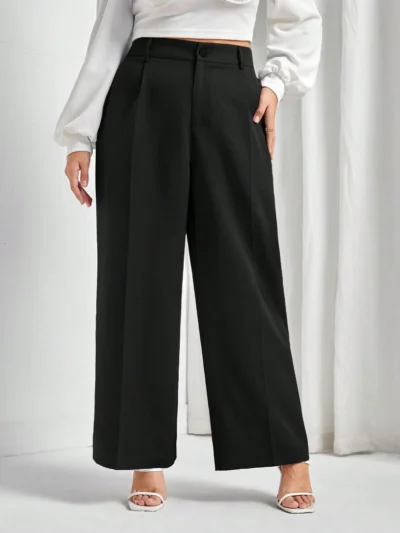 Pantalon ample taille haute