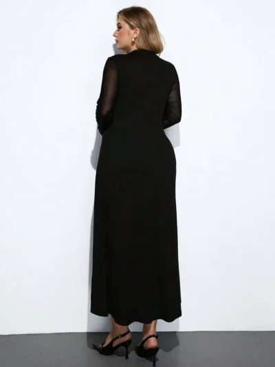 robe élégante à col v