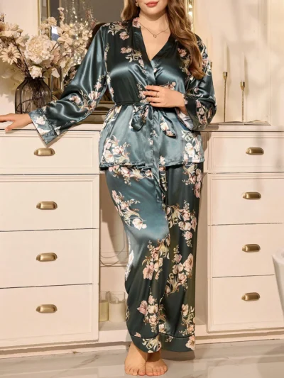ensemble de pyjama en satin