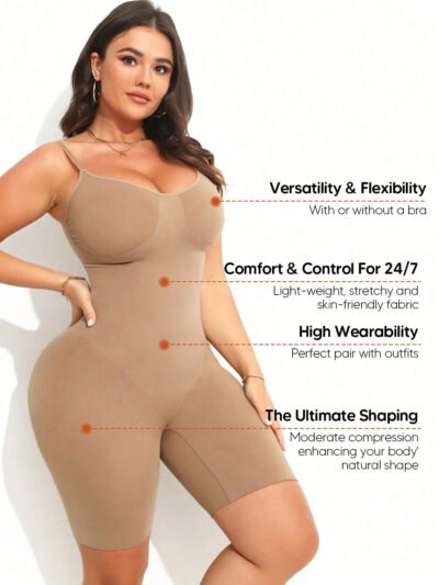 combinaison sculptante avec bretelles réglables