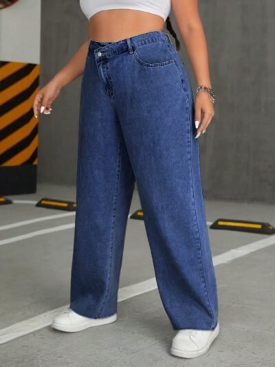 jean À bande de taille