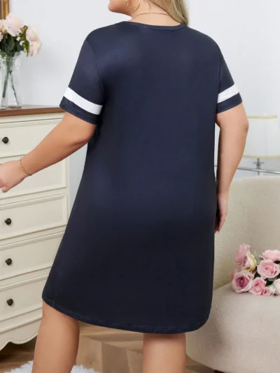 Alternative view of Robe de nuit avec graphique , coton