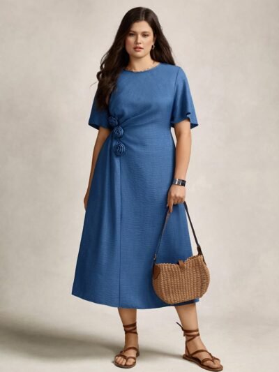 Robe ample aux manches évasées